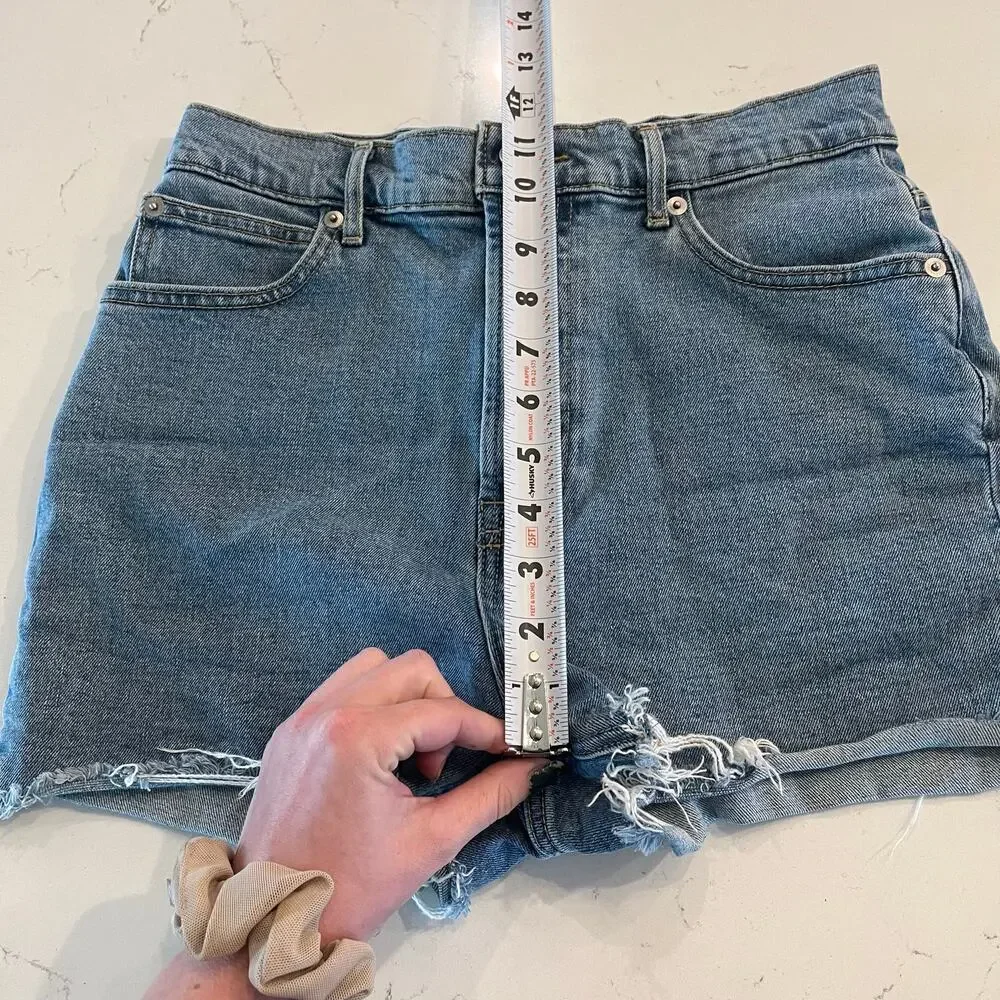 Everlane The Way High Denim Shorts‎ Size 27